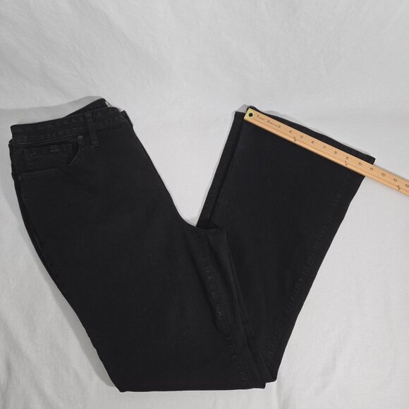 MADEWELL Hi-Rise Magic-Pockets CURVY SKINNY FLARE Black Jeans Women's Size 32. - Picture 17 of 17